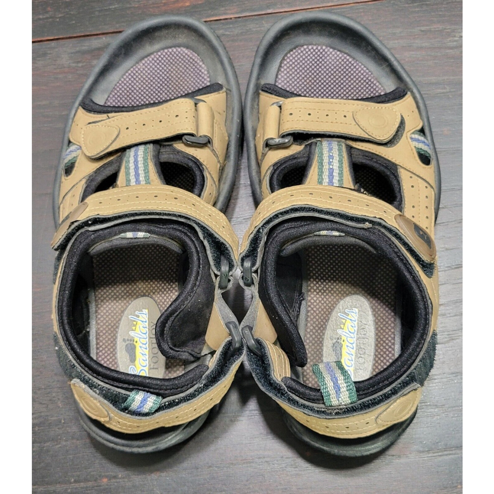 FOOTJOY Size 8M Tan Leather Adjustable Golf Sandals Shoes 48786